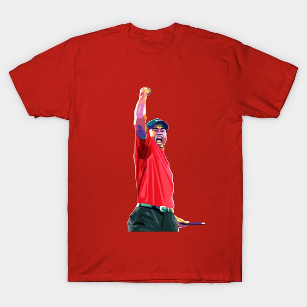 Tiger Woods T-Shirt by giltopann